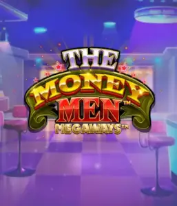 Experience the dynamic world of The Money Men Megaways slot by Pragmatic Play, highlighting a bold logo with sparkling stars against a lavish casino setting. This image captures the excitement and glamour of high-stakes gambling with its eye-catching colors and design. Ideal for casino enthusiasts craving high-energy gaming. 